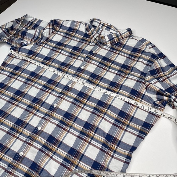 Old Navy Shirt Button Plaid Oxford Cotton Slim Fit Gorp Outdoor Hiking Western - Picture 7 of 11